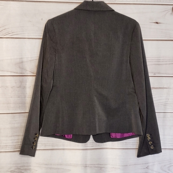 Isaac Mizrahi Women's Blazer, Gray - Picture 2 of 2